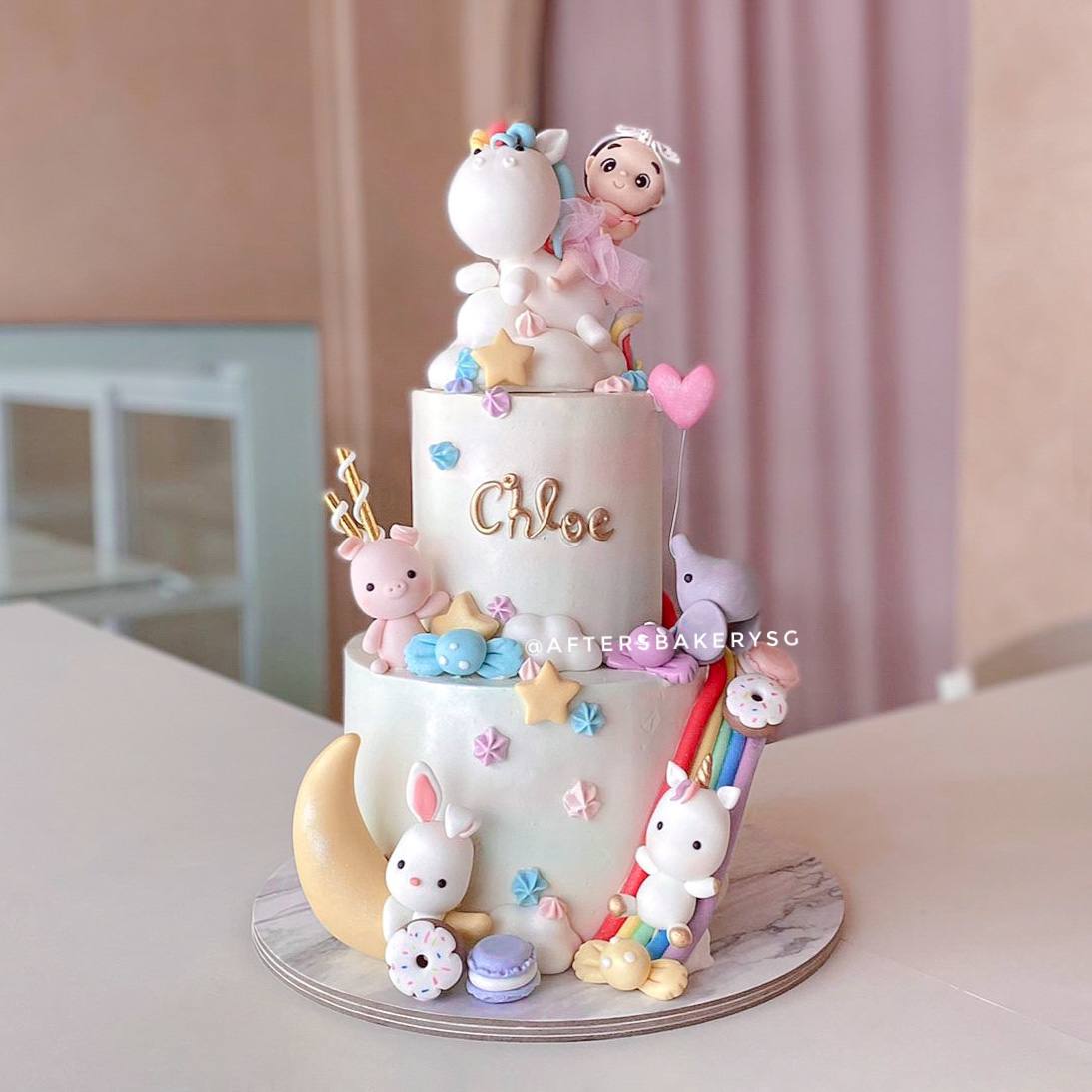 first birthday unicorn cake 