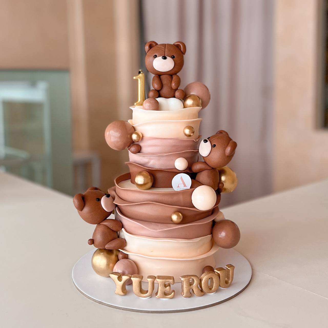 bears birthday cake