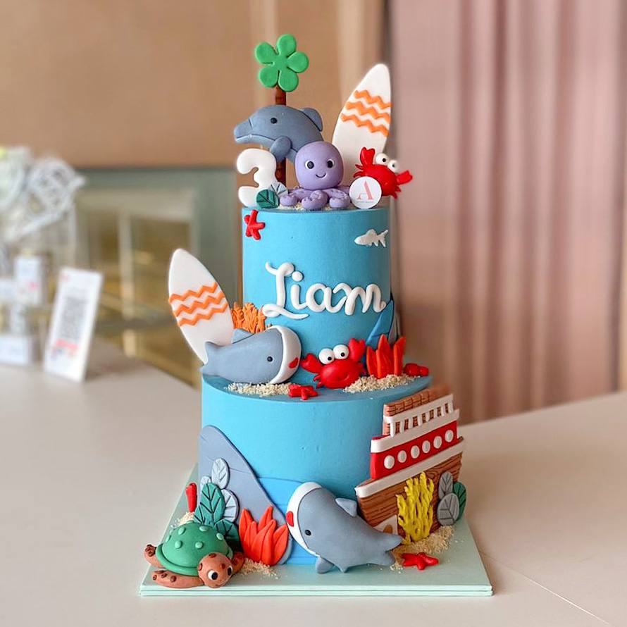 under the sea birthday cake
