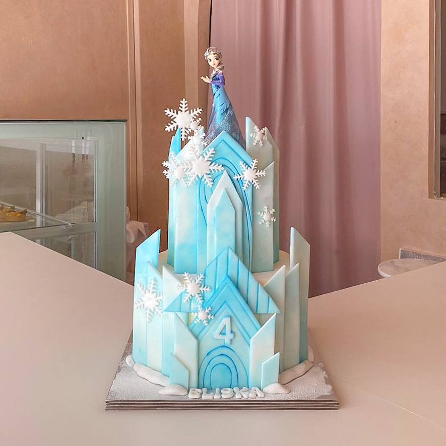 frozen princess birthday cake