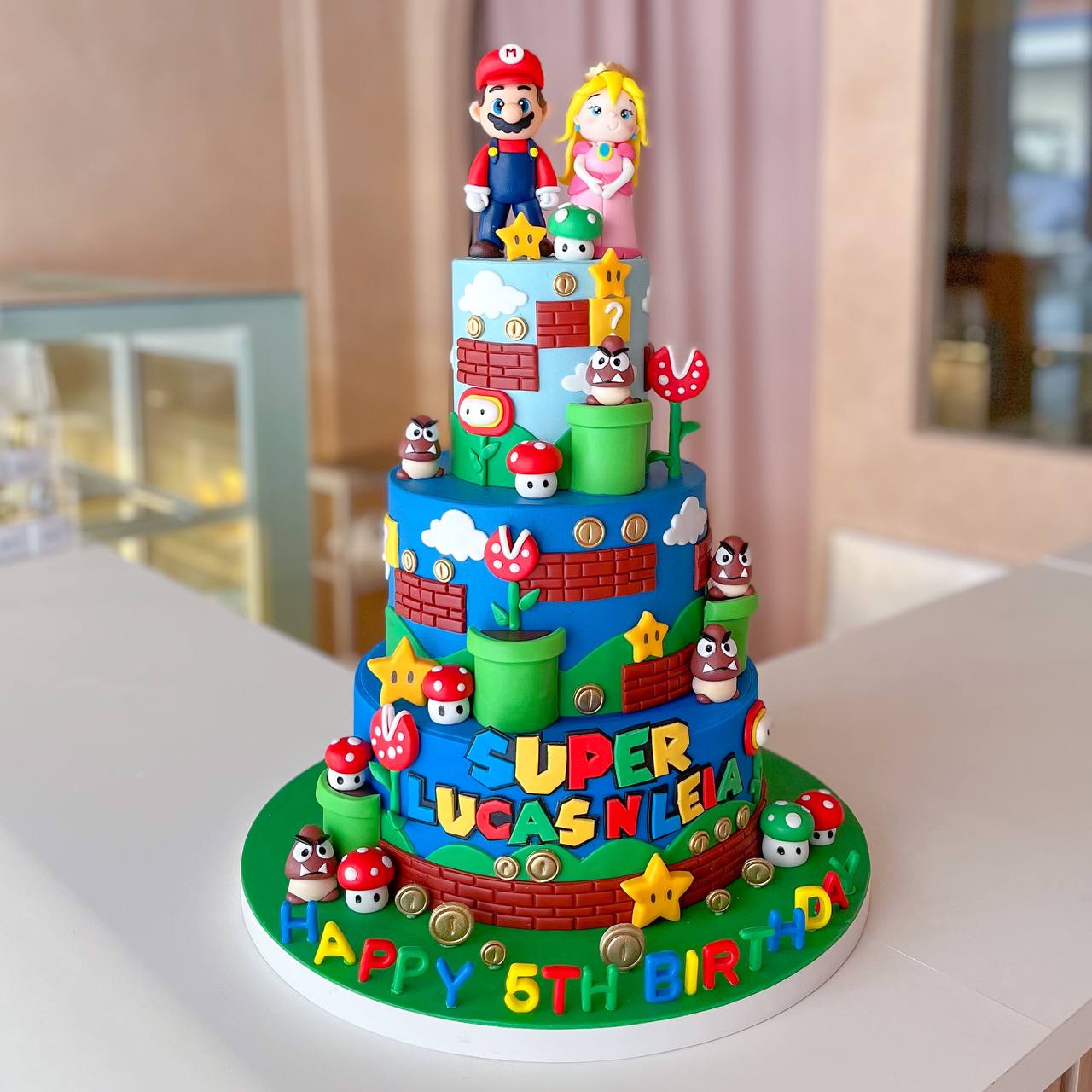 super mario birthday cake