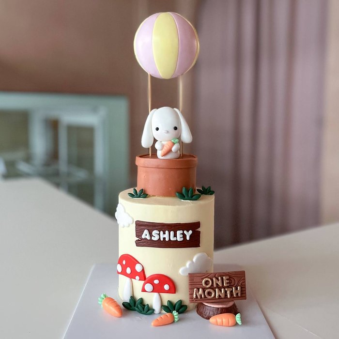 Bunny Hot Air Balloon Cake