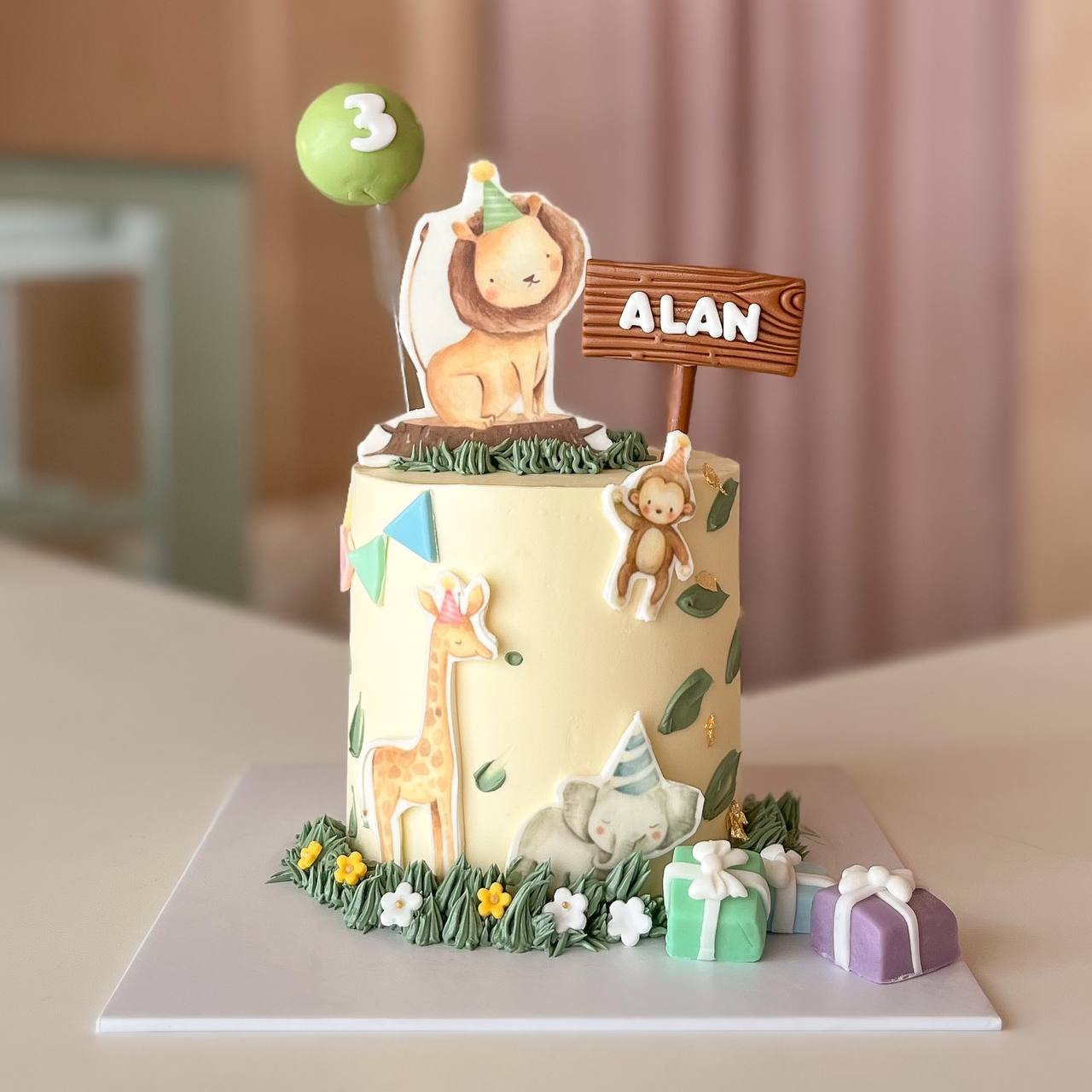Alan Safari Picnic Party Cake | Afters Bakery