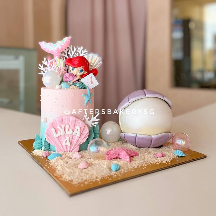 Anastasia Mermaid Princess Cake & Pinata Set 