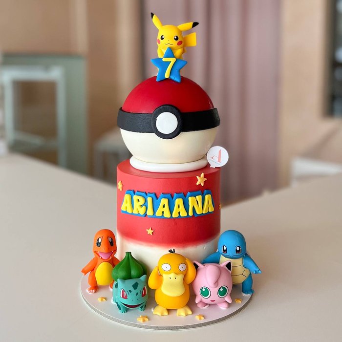 Asher Pokemon Pinata Cake 