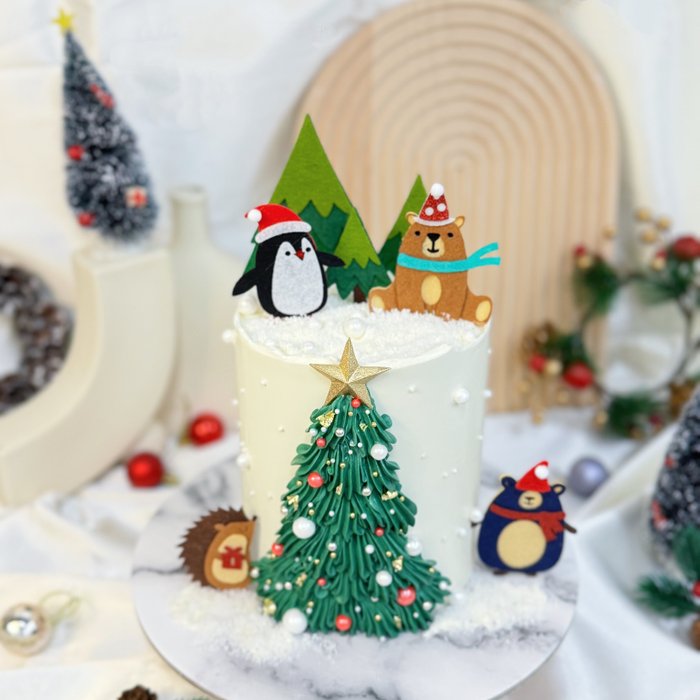 Cypress Christmas Tree Cake