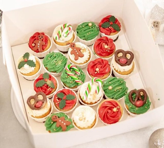 Mini Christmas Cupcakes