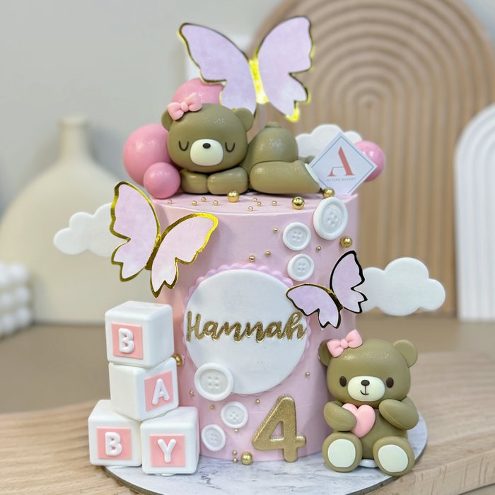 Hannah Bears & Butterflies Cake