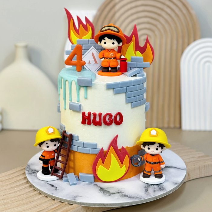 Hugo Firefighter Hero Cake