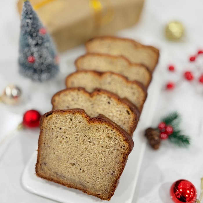 Festive Christmas Banana Bread (Loaf)