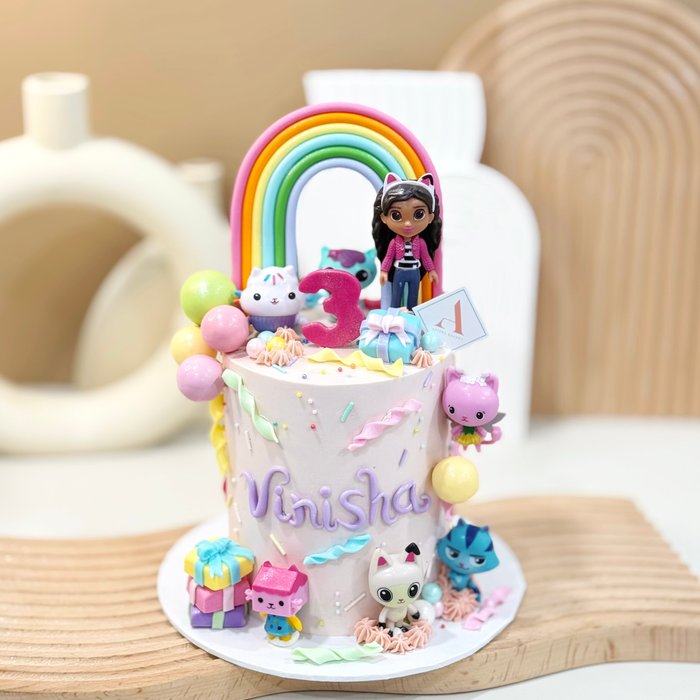Vinny Gabby's Dollhouse Rainbow Cake