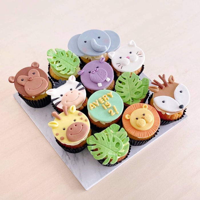 Safari Animal Cupcakes